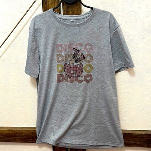New disco cowgirl/cowboy graphic tee